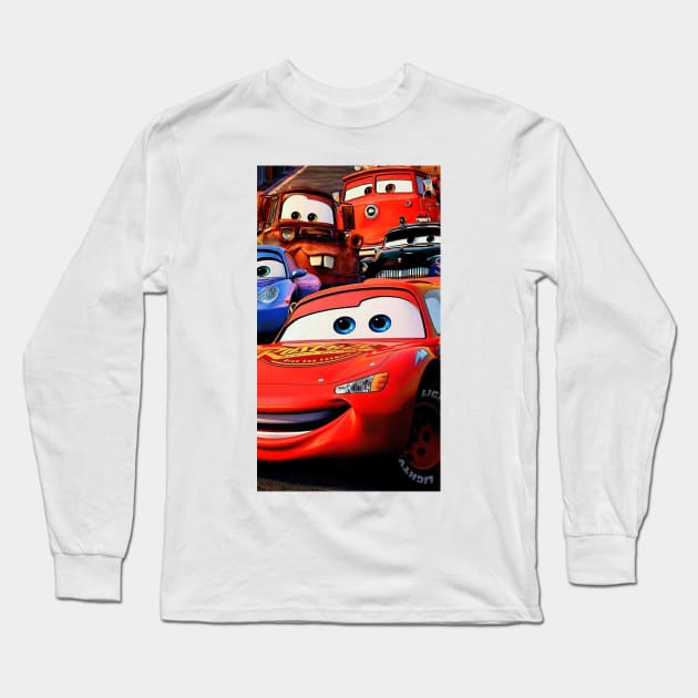 Lightning McQueen Cars movie Long Sleeve T-Shirt by marryslinter